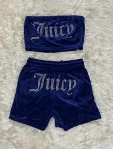 Juicy Diamond Tube Velvet Set