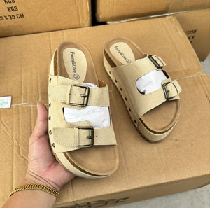 Women Fashion Thick Slides