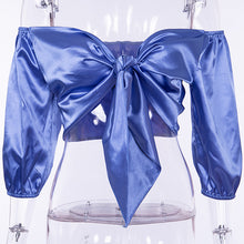 Load image into Gallery viewer, Silky Bow Shirt
