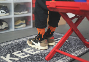 AJ1 Dripping Socks