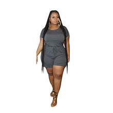 Load image into Gallery viewer, Plus Size Short Sleeve Jumpsuits
