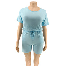 Load image into Gallery viewer, Plus Size Short Sleeve Jumpsuits
