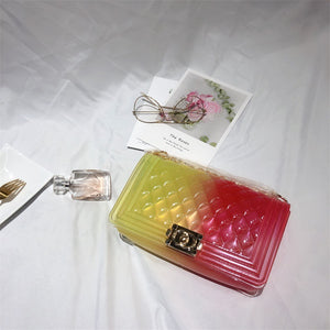 Candy Color Big Square Chain Bags