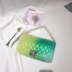 Candy Color Big Square Chain Bags