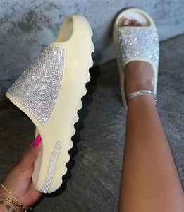 Diamond Yeezy Slides