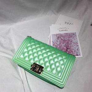 Candy Color Big Square Chain Bags