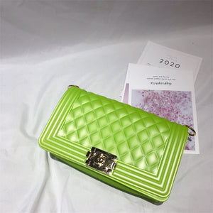 Candy Color Big Square Chain Bags