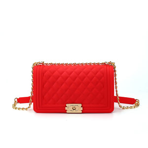 Candy Color Big Square Chain Bags