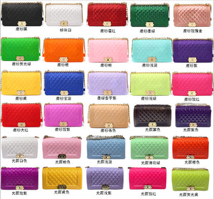 Candy Color Big Square Chain Bags