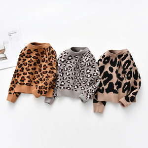 Kids Leopard Sweaters