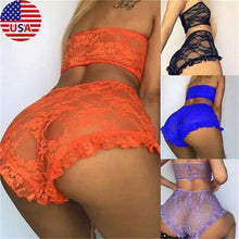 Load image into Gallery viewer, Women lingerie Sexy Lace 2 PCs Set
