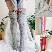 Load image into Gallery viewer, Women Thigh High Knitted Socks
