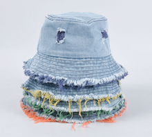 Load image into Gallery viewer, Summer Outdoor Hat Denim Bucket Hat
