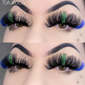 Colorful Gillter Mink Lashes MOQ5