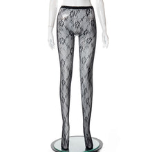 Load image into Gallery viewer, Mesh Perspective Hollow Hole Leggings
