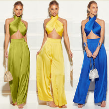 Load image into Gallery viewer, Tube Top Wide-Leg Pants Two-piece Sets
