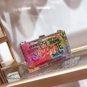 Acrylic Graffiti Handbag