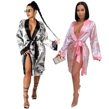 Load image into Gallery viewer, Sexy Dollar Print Robe, Nightgown
