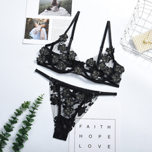 Load image into Gallery viewer, Sexy Lace Flower Bikini Set
