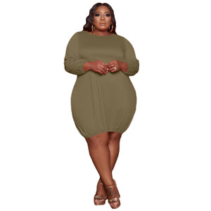 Plus Size Long Sleeve Dress