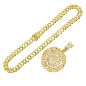 Cuba Diamond Sunflower Necklace