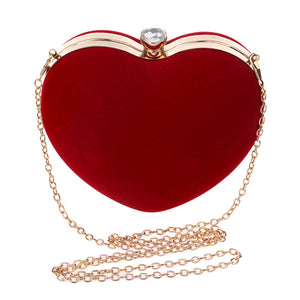 Heart Shape Evening Bag Clutch Bag