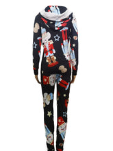 Load image into Gallery viewer, Christmas Hooded Onesie Pajamas with Butt Flap
