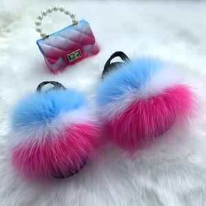 Kids Faux Fur Sandals