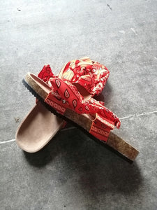 Double bowknot Bandana slipper