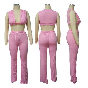 Vest Pants Set (Cotton Blended)