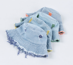 Summer Outdoor Hat Denim Bucket Hat