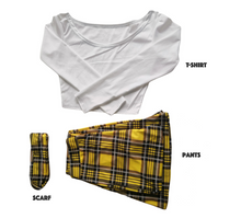 Load image into Gallery viewer, Plaid Bell-Bottoms Pants 3 PCs set
