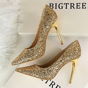 Woman Glitter Heels