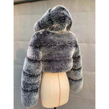 Load image into Gallery viewer, Faux Fox Fur Coat
