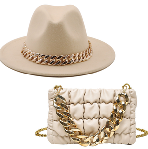 Fedora Hat with Bag Set