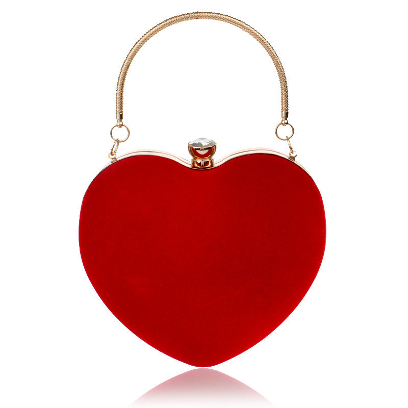 Heart Shape Evening Bag Clutch Bag