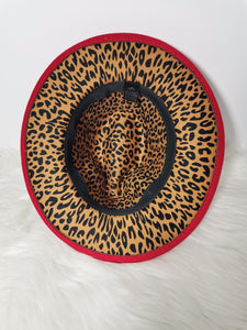 Fedora Hat with Leopard Pattern Inside (MOQ 20)