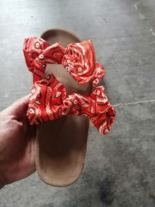 Double bowknot Bandana slipper