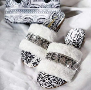 Diamond Fur Slippers (new style)