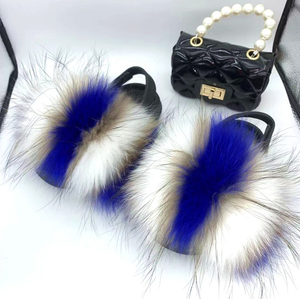 Kids Faux Fur Sandals