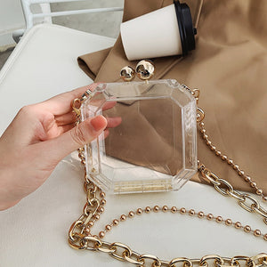 Acrylic Transaprent Chain Bag