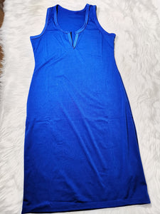 Sundress Short Dress (Cotton Blended)