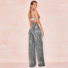 Load image into Gallery viewer, Shiny High Waist Wide Leg Pants
