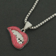 Load image into Gallery viewer, HipHop Lip Necklace
