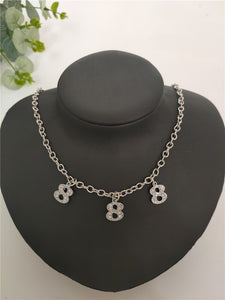 Women Cute Diamond Necklace (MOQ3)