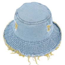 Load image into Gallery viewer, Summer Outdoor Hat Denim Bucket Hat
