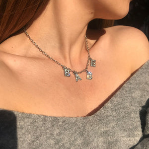 Women Cute Diamond Necklace (MOQ3)