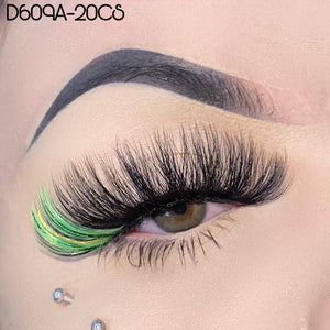 Synthetic Colorful Glitter Lashes （MOQ 10）