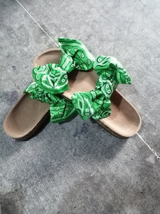 Double bowknot Bandana slipper