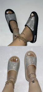 Diamond Yeezy Slides